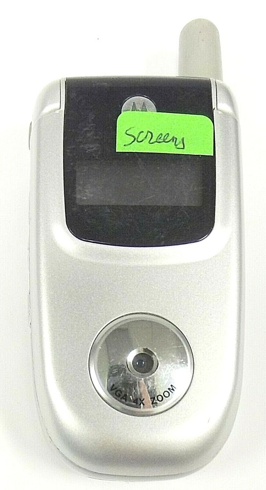 Motorola V220 – Silver and Black ( AT&T / Cingular ) Cellular Flip Phone
