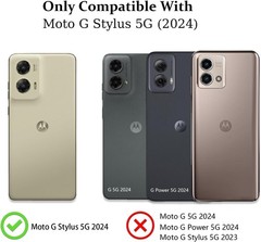 For Motorola Moto G Stylus 5G 2024 Case W/ 10 FT Military Grade Drop Protection