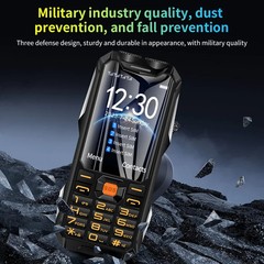 Unlocked version GSM mobile phone 4 SIM sturdy outdoor large battery