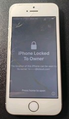 Apple iPhone SE Locked Cracked Screen White Unkown Carrier