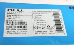 BLU Cell Phone Unlocked Number Buttons Tank II T193 2.4″ VGA GSM Dual Sim PARTS!