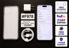 Apple iPhone 15 Pro 256 GB White Titanium – Unlocked – Read Seller Notes