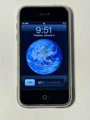 iOS 1.0 Apple iPhone 1st Generation – 4GB – Black A1203 (GSM) 2G MA501LL/A