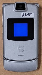 Motorola RAZR V3m – Gray and Silver ( Sprint ) Cellular Flip Phone – READ