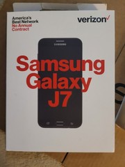 Samsung Galaxy J7 – 16 GB Black Phone 4G TESTED WORKS Verizon SMJ727VZKPP w/ box