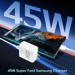 45W Super Fast Samsung Charger, USB C Android Phone Chargers, 2Pack 10FT Cord