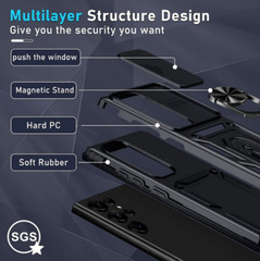 Samsung Galaxy S23 Ultra Case Military Grade Drop Protection Cover w/ Kickstand