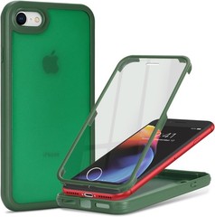 for iPhone SE 2020/2nd/2022/3rd Case with Built-in Screen Protector & Full Body