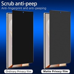 2-Pack Matte Black Privacy Screen Protector for Samsung Galaxy S25 Ultra 6.1