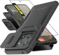 Motorola Moto Edge 2025 Case with HD Screen Protector & Slide Camera Cover
