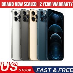 New Sealed Apple iPhone 12 PRO MAX 128-512GB A2342 Factory Unlocked ALL GSM+CDMA