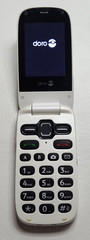Doro PhoneEasy 626 – Consumer Cellular – White Flip Phone – Tested/Works