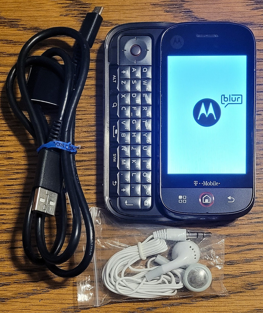 Motorola CLIQ / DEXT MB200 – Black ( T-Mobile ) Rare Blur GSM Smartphone