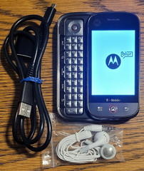 Motorola CLIQ / DEXT MB200 – Black ( T-Mobile ) Rare Blur GSM Smartphone
