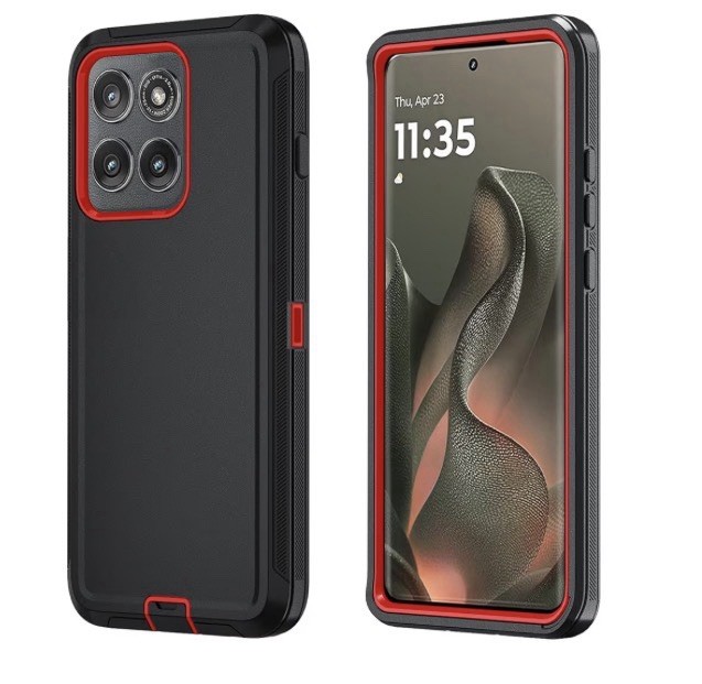 Heavy Duty Shockproof Case for Moto Edge 2025, Rugged Dual Layer, Tough Cover