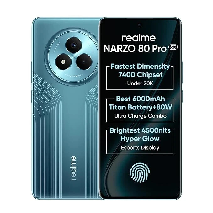 realme NARZO 80 Pro 5G Factory Unlocked Dual SIM-256GB STORAGE