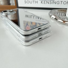1. For iPhone 15 Pro Max Mirror Case, Cute Glossy Hard Back, Slim Fit Shockproof