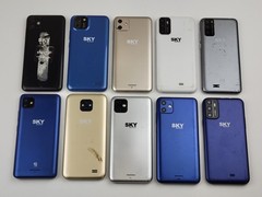(Lot of 10) *REPAIR* MIXED MODEL SKY Devices (GSM Unlocked) Dual SIM Smartphones