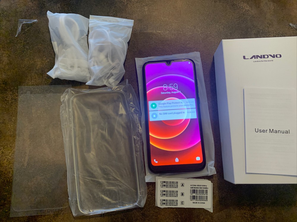 Landvo IP12 Pro+ 6.4″ Android 8GB GSM – Blue – Open Box
