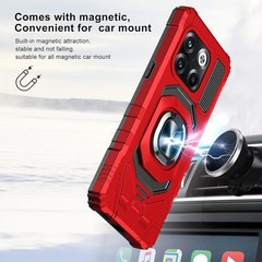 Case for OnePlus 10T 5G with Screen Protector Tempered Glass and Ring Kickstand