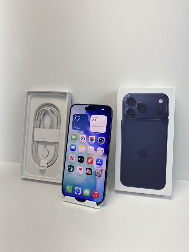 Apple iPhone 17 Pro Max A3257 1TB Deep Blue 100% battery health Unlocked