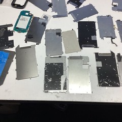 81 iPhone Phone Lot PARTS ONLY Mixed Parts Mix Different Phones Cell Backs Old