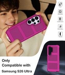 Samsung Galaxy S26 Ultra Case with Belt Clip Holster, Heavy Duty Shockproof Cove
