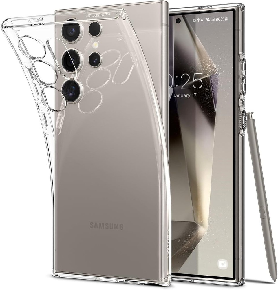 Spigen Liquid Crystal Designed for Galaxy S24 Ultra Case (2024) – Crystal Clear
