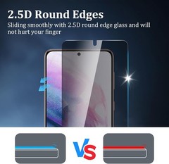 [4+2 PCS] Privacy Screen Protector & Camera Lens Protector for Samsung Galaxy S2