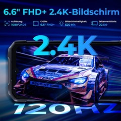 HOTWAV Hyper 7 Pro Outdoor Smartphone 36GB+256GB 5G Dual SIM Outdoor Handy 6,6”