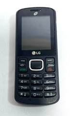 LG 3296 Black Gray Cell Phone Tracfone Tested Works Telephone Wireless Prepaid