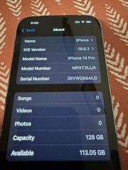 Apple iPhone 14 Pro 128GB Black/Slate 48MP Rear Camera iOS MPXT3LL/A UNLOCKED