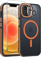 3 in 1 Magnetic Case for iPhone 14, Omni-Directional Protection + Screen Protect