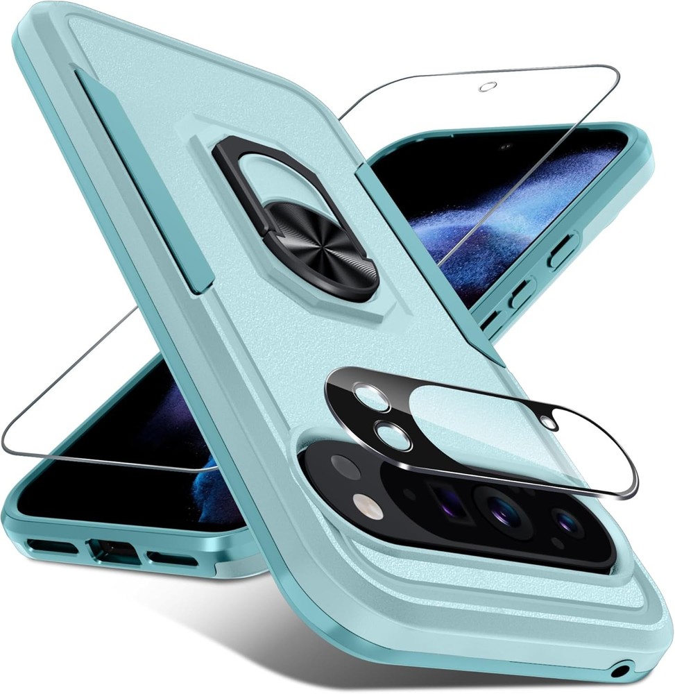 Case & Screen Protector & Camera Lens Protector for Google Pixel 10/10 Pro Heavy