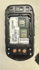 Kyocera E4710 Flip Phone Black/Gray Single SIM MicroSD Memory Card Slot