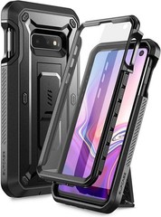 Full-Body Rugged Case & Built-in Screen Protector for Samsung Galaxy S10e Black