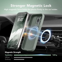 Magnetic for iPhone 12 Pro Max Case, Silicone Shockproof Protective Phone Case 6