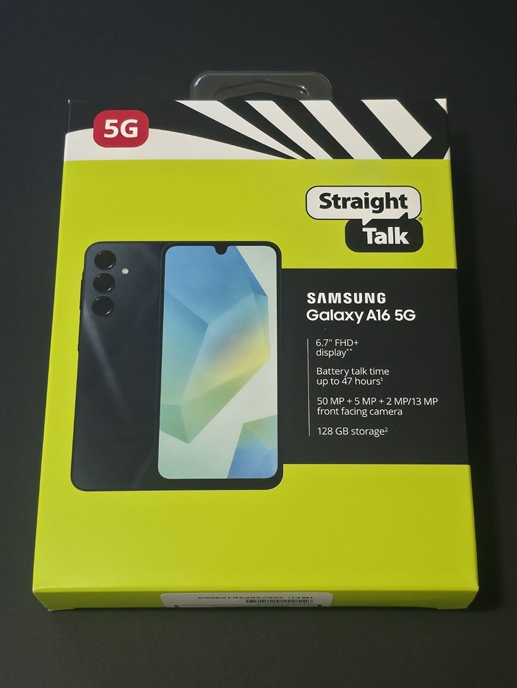 Samsung Galaxy A16 (5G) 128GB 6.7″ For Straight Talk Wireless BLUE (New Sealed)