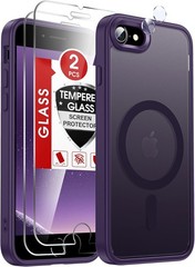 iPhone SE Case: iPhone 8 Phone Case with Screen Protector X2 and Camera Cover X2