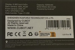Cubot P80 * Android * 8GB/512G * 48MP * 6.58” Screen * Light Blue * NEW
