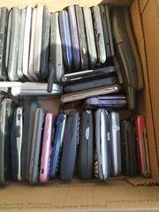 Lot of 10pcs Assorted Cell Phones For Parts, Scrap or Gold Recovery