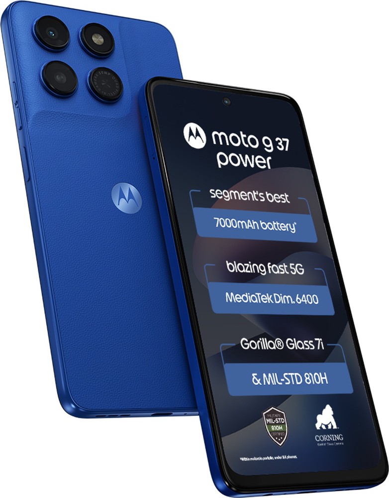 MOTOROLA g37 power (Nautical Blue 128 GB 4GB RAM) Dimensity 6400 Global Version