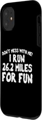 iPhone 11 Funny Running Quote 26.2 Marathon Runners Gift Phone Case
