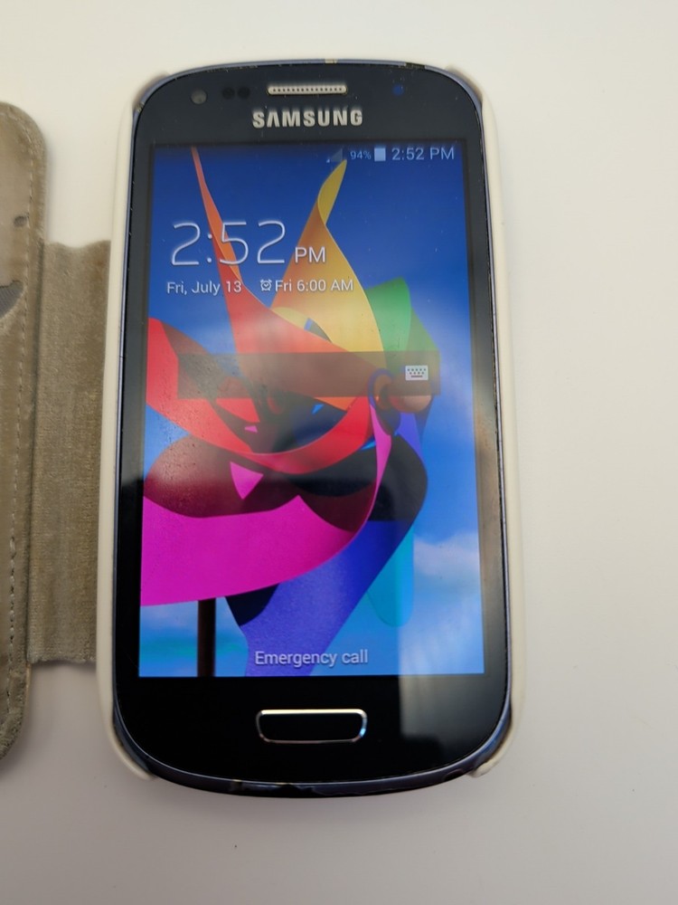 Samsung Galaxy S3 Mini SM-G730A Blue AT&T 8GB – Clean ESN – Works