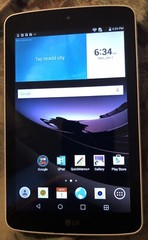 LG G Pad F LK430 7” (Sprint) White 8gb Fast Ship Excellent Used 5.0.1 IOS