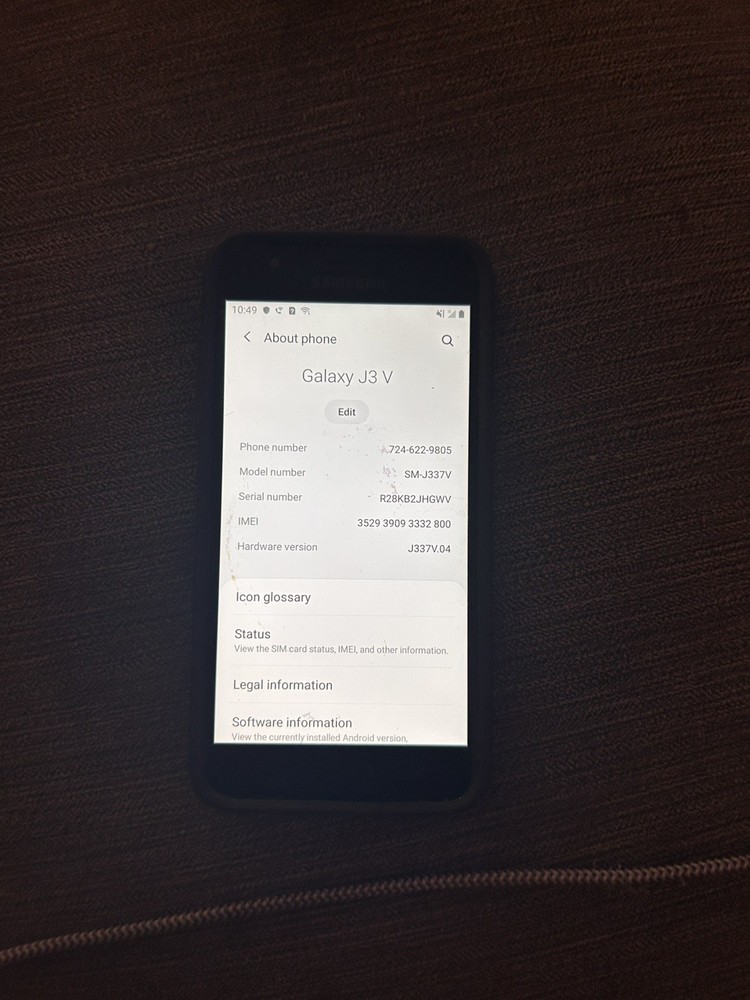Samsung Galaxy J3V, SM-J337V, 16GB, Verizon, Smartphone