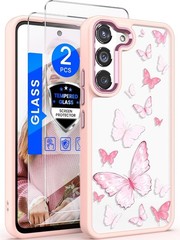 Samsung S21 5G Case Floral Military Grade Drop Tested Hard Back & Soft Edge Cove