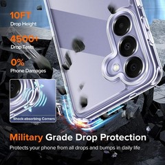 3-in-1 Case for Samsung Galaxy S26 Plus 6.7” with 2 Pack Tempered Glass Protecto