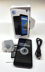 AT&T Radiant Core U304AA Prepaid Cell 4G Phone – Gray Carrier Locked to AT&T