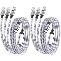 USB C Multi Charging Cable, 100W Fast Charging Type C Charger Cord, 2-Pack 5FT